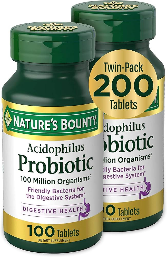 Amazon.com: Nature's Bounty Acidophilus Probiotic, Daily Probiotic Supplement, Supports Digestive... | Amazon (US)