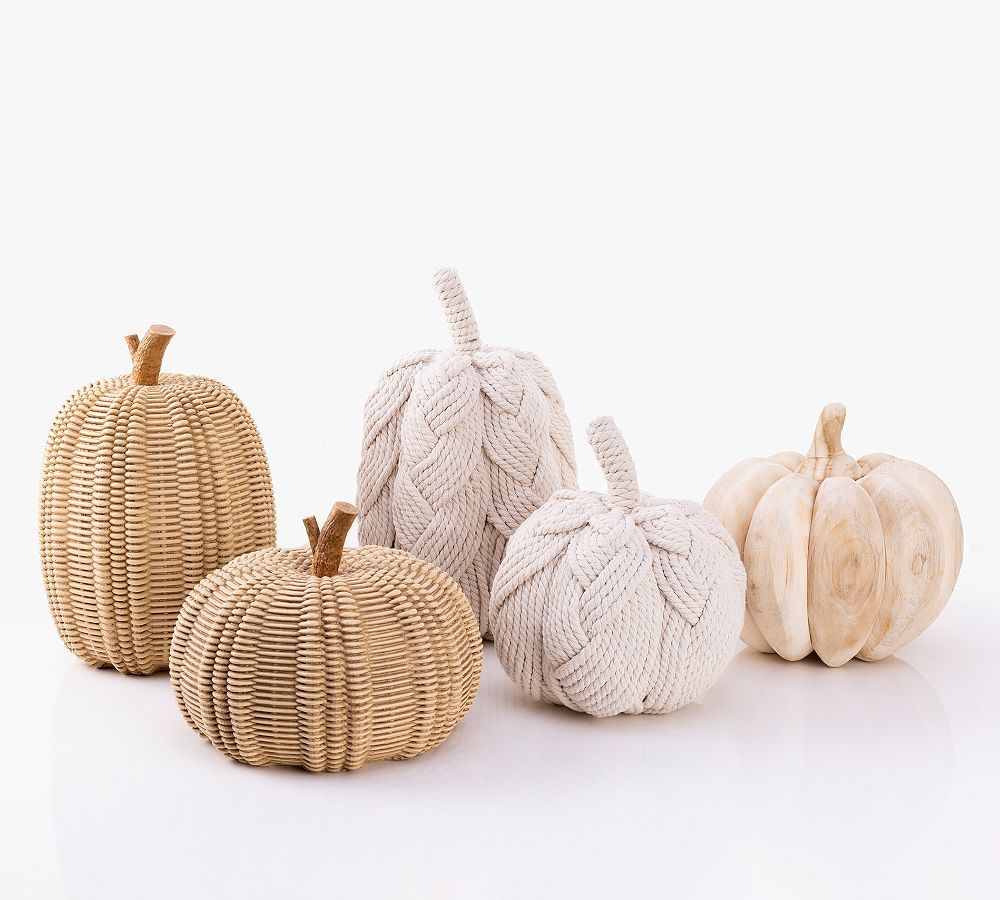 Rope Braided Pumpkins | Pottery Barn (US)