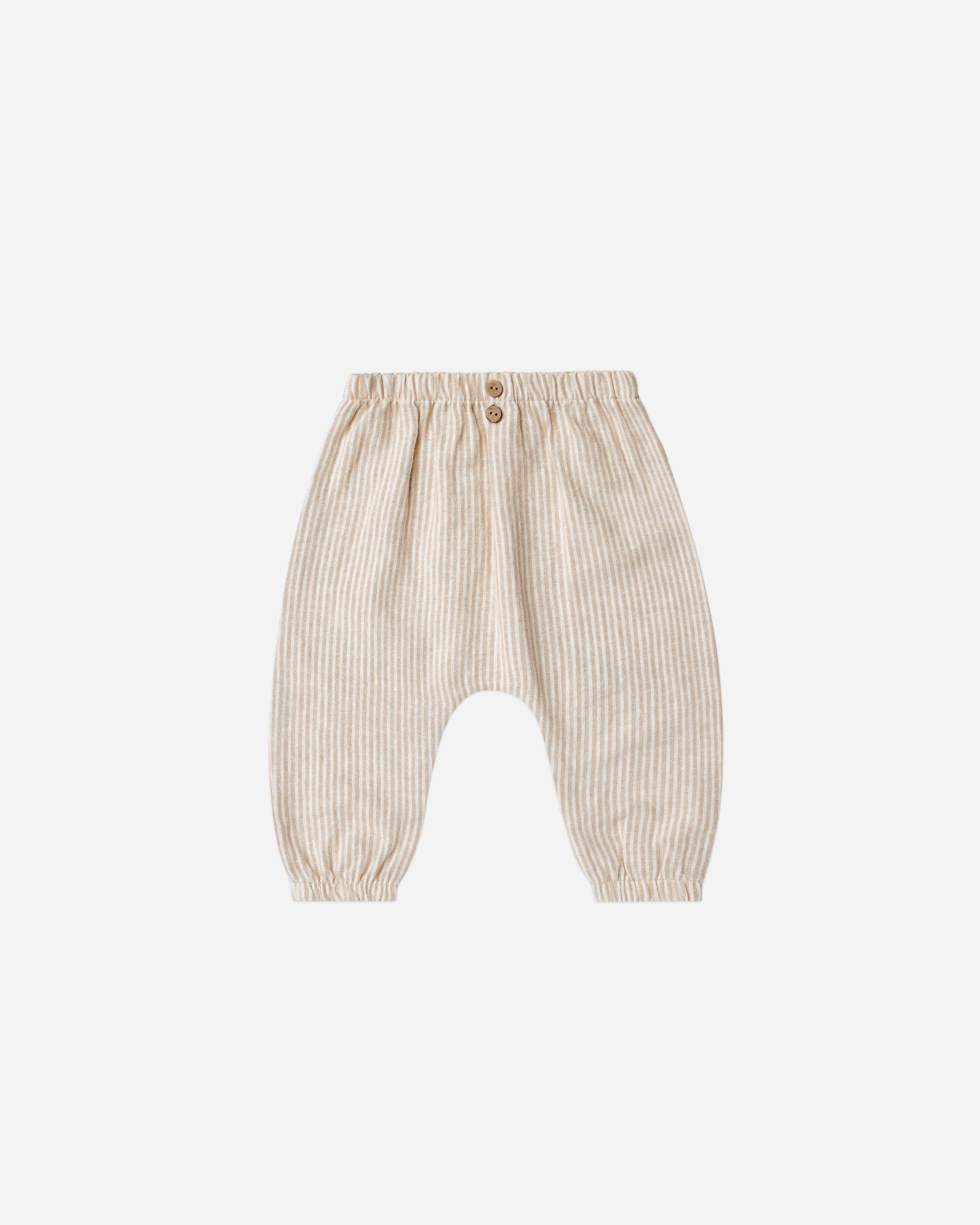 Woven Baby Pant || Sand Stripe | Rylee + Cru