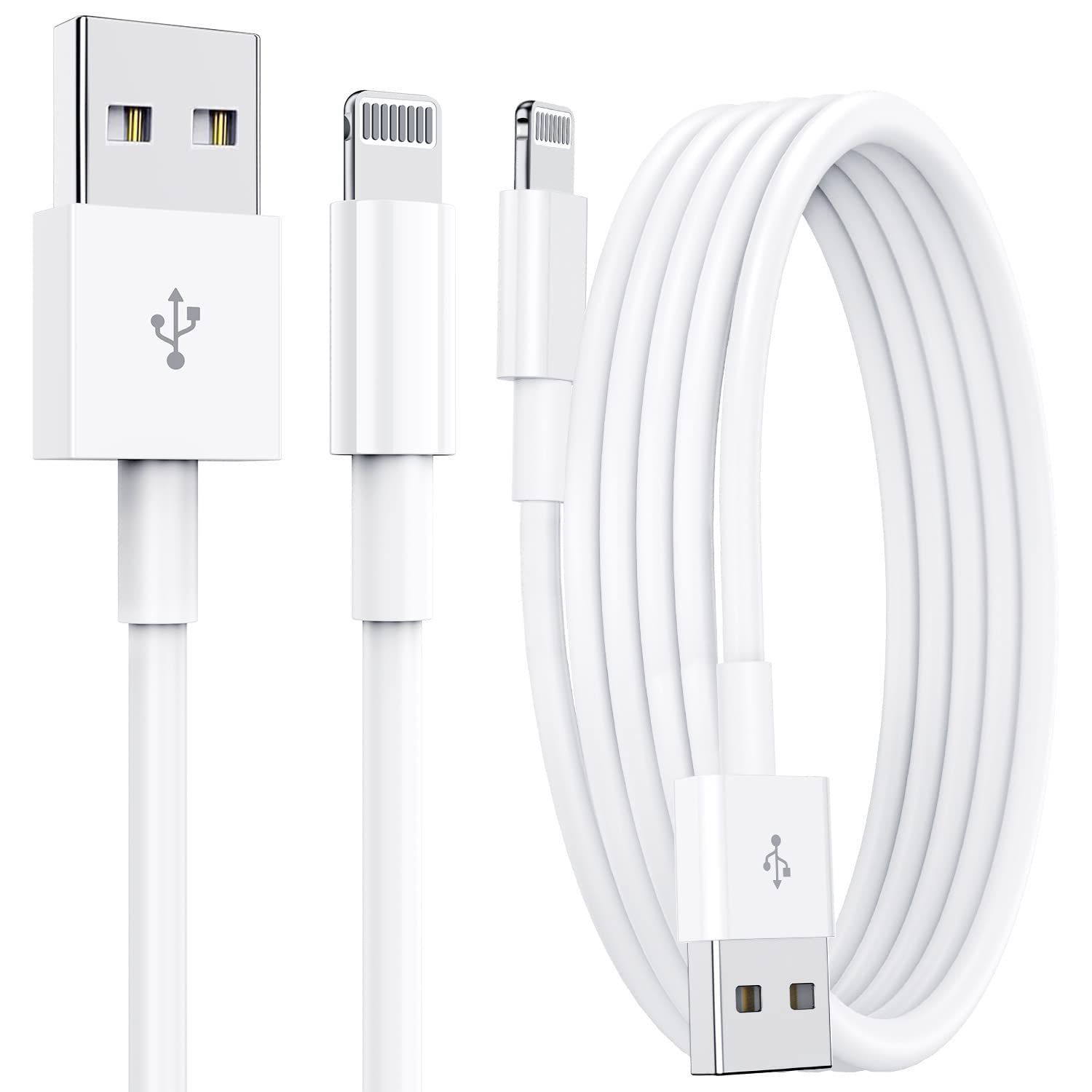 iPhone Charger 10ft [Apple MFi Certified], Lightning Cable [2 Pack], iPhone Charger Cord 10 Foot, Fa | Amazon (US)
