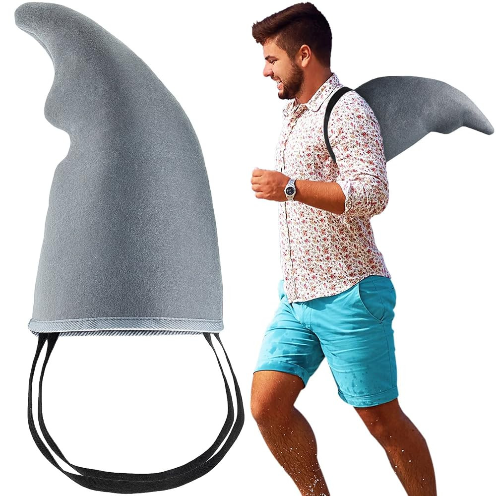 Civaner Shark Costume Fin Gray Shark Costume Props Easy to Wear Accessories for Adults Cosplay | Amazon (US)