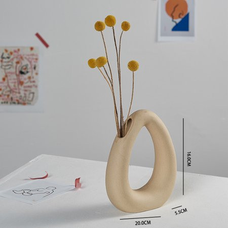 White Ceramic Vase Set Keep Our Style In Vase White Small Vases For Flowers Cream-colored A | Walmart (US)