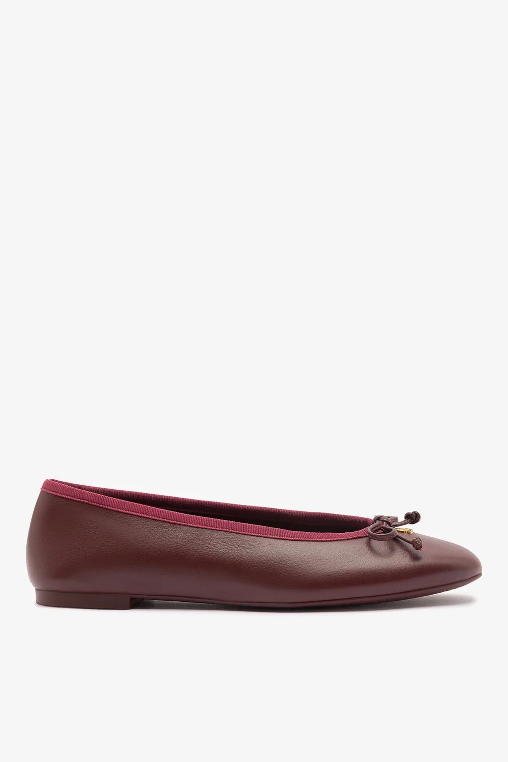 Pavlova Ballet Flat In Burgundy Leather | Larroude