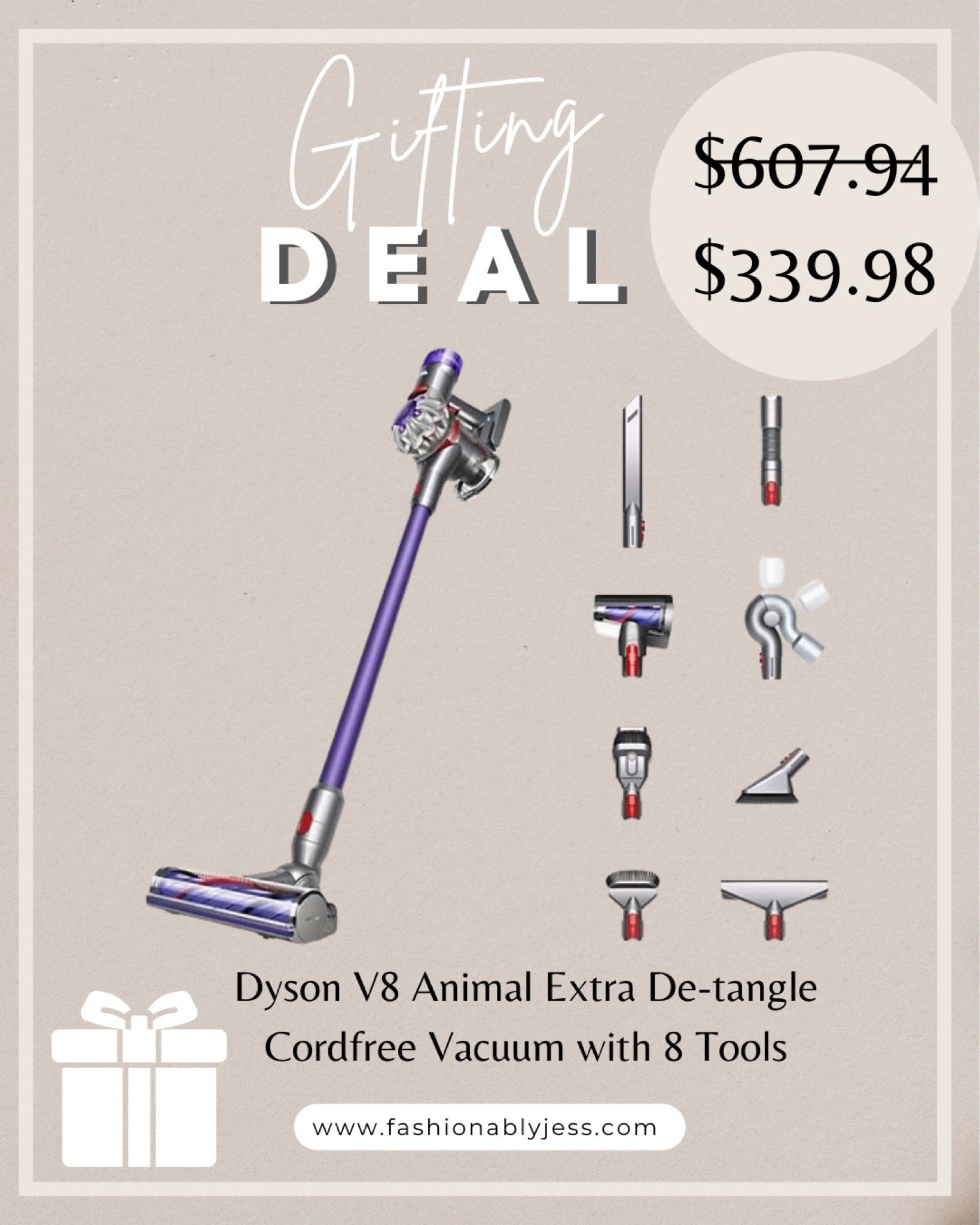 The best Dyson v8 vacuum now on SALE! 

#LTKGiftGuide #LTKhome #LTKsalealert