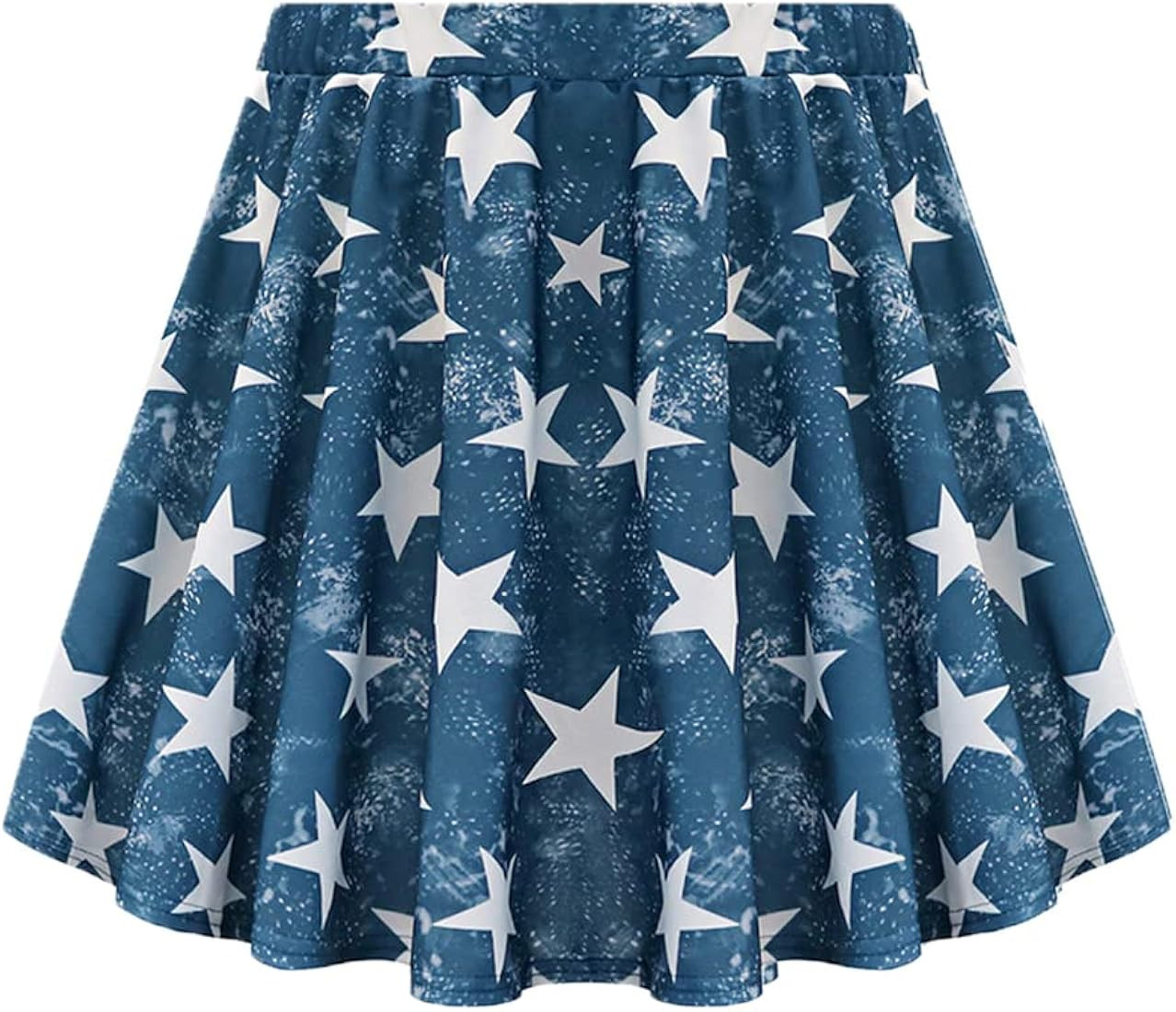 RITERA Plus Size Basic Versatile Stretchy Elastic Waist Flared Casual Mini Skater Skirt/Pleated P... | Amazon (US)