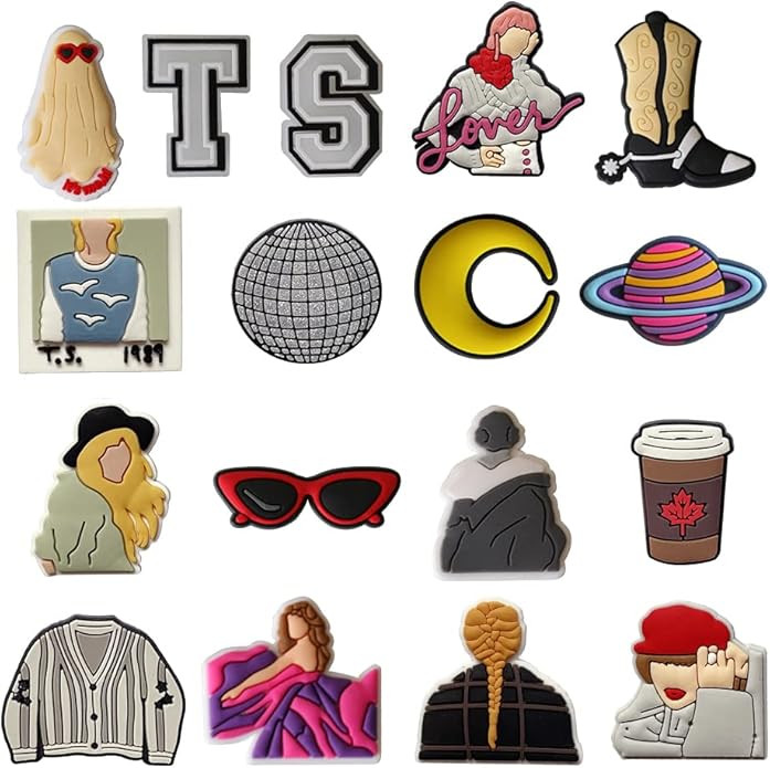 Qiuseadu Singer Shoe Charms TS Cowboy Midnight Lover Merch PVC Shoe Charms | Amazon (US)