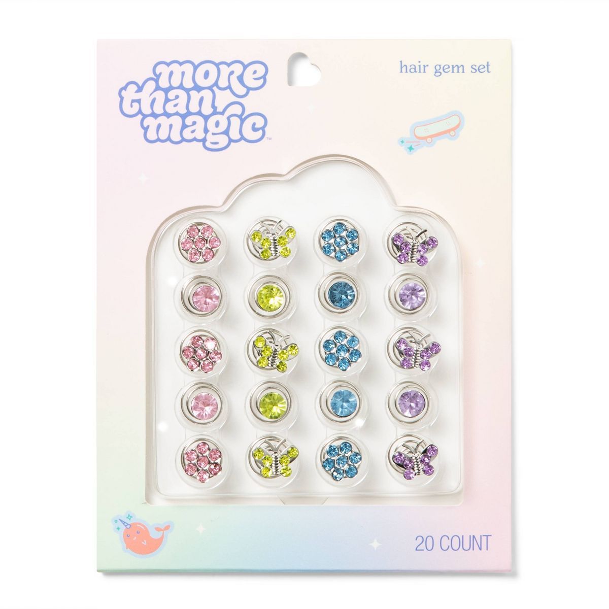 Bedazzles Hair Clips - 20pc - More Than Magic™ | Target
