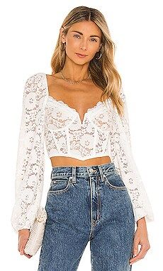 V. Chapman Delphine Top in Stretch Lace from Revolve.com | Revolve Clothing (Global)