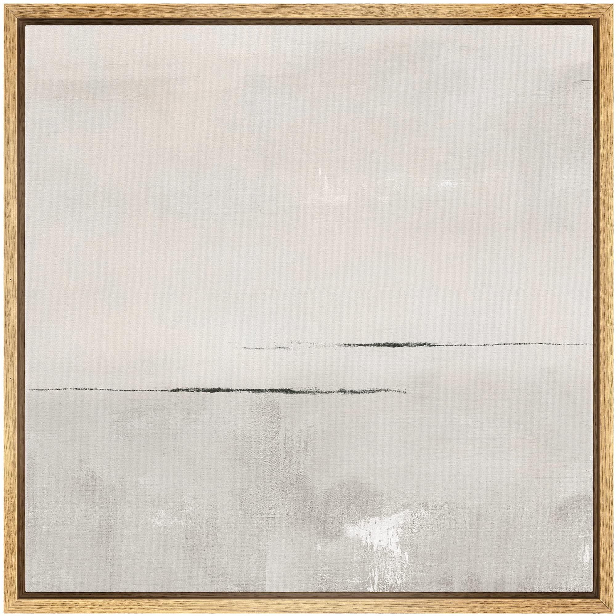 SIGNWIN Framed Canvas Print Wall Art Watercolor Pastel Gray Abstract Landscape Nature Shapes Illu... | Amazon (US)
