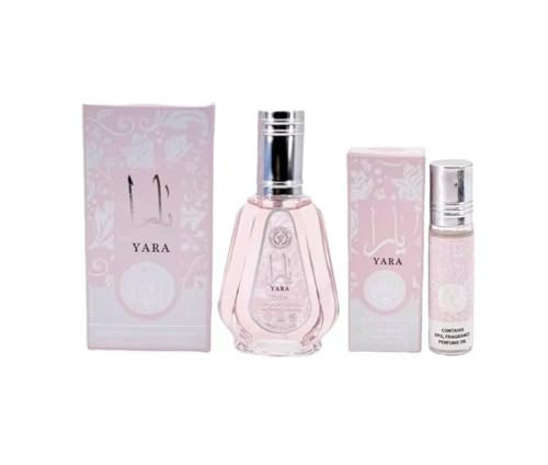 Bundle of Pink Yara Eau De Parfum 1.7 FL OZ and Yaara Roll On 10ml intended for Ard Al Zaafaran | Amazon (US)