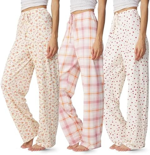 Ultra Performance Womens Pajama PJ Pants 3 Pack Lounge Bottoms Pajamas for Women (Avail in Plus S... | Amazon (US)
