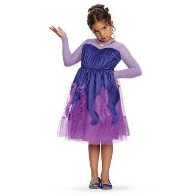 Kids' Disney The Little Mermaid Ursula Halloween Costume Dress 10-12 | Target