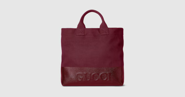 Gucci - Large embossed canvas tote bag | Gucci (US)