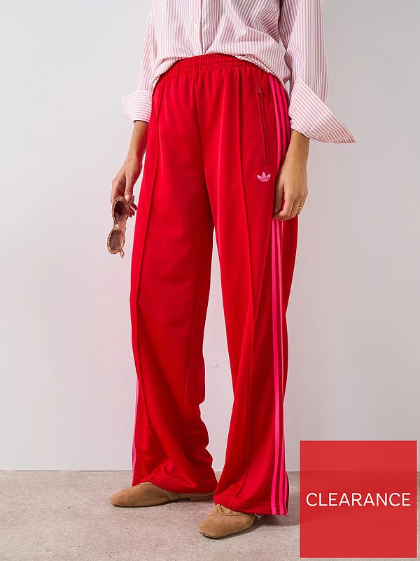 adidas Originals Women's Adicolor Firebird Tracksuit Bottoms - Red | Very (UK)