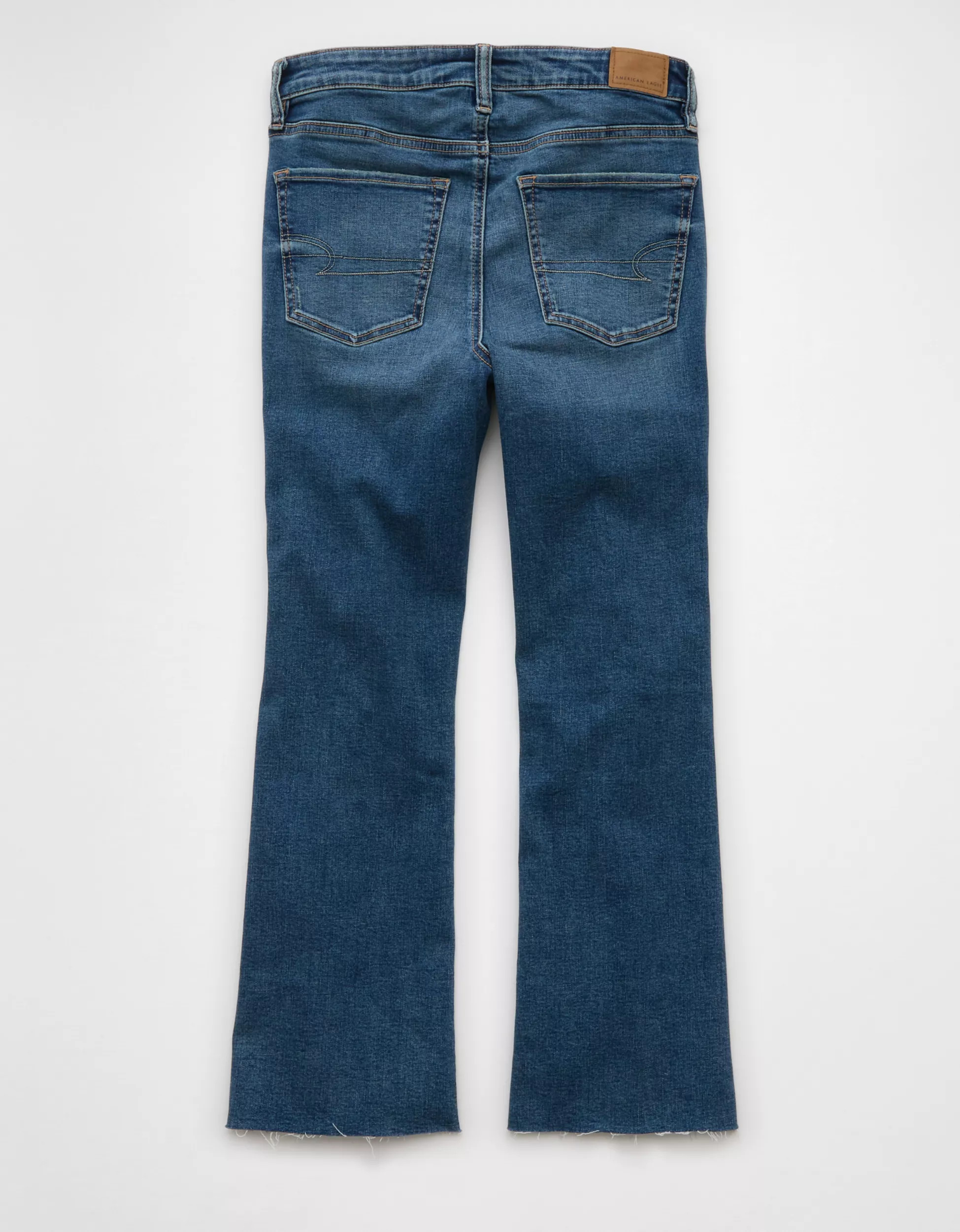 AE Next Level High-Waisted Kick Bootcut Crop Jean | American Eagle Outfitters (US & CA)