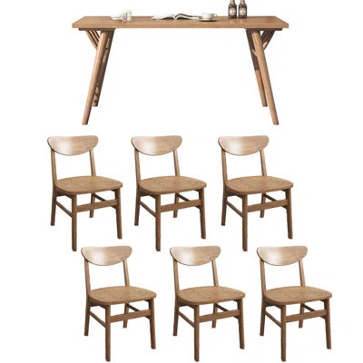 Solid wood ash modern dining table sets. | Wayfair North America