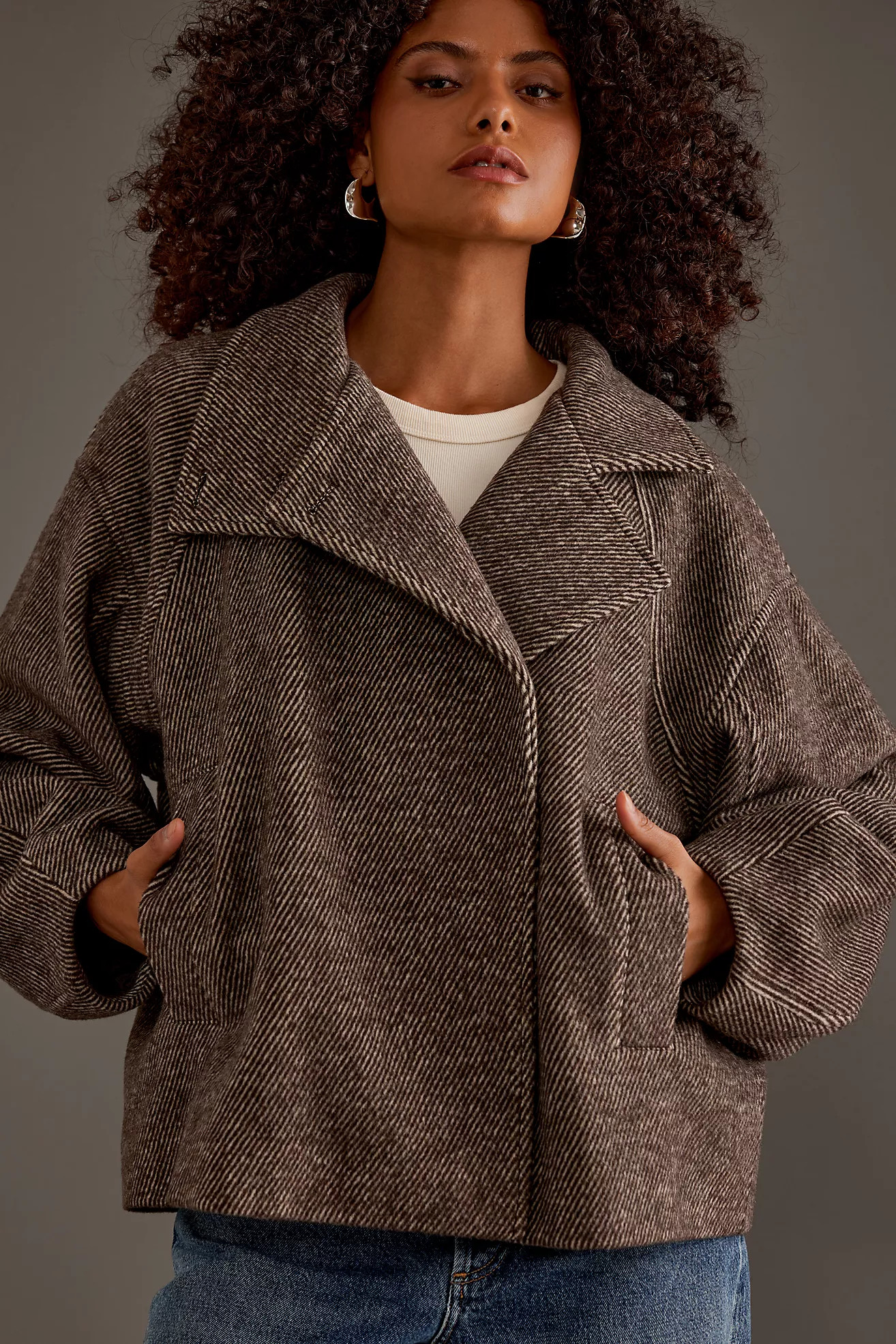 By Anthropologie Herringbone Jacket | Anthropologie (UK)