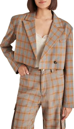 Rupi Plaid Crop Blazer | Nordstrom