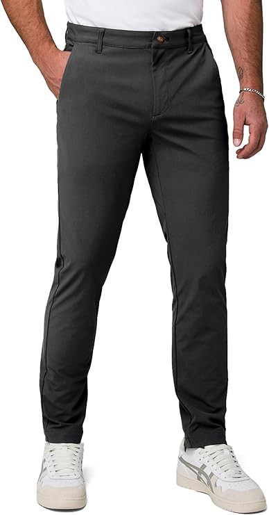 JMIERR Men's Classic-Fit Casual Cotton Twill Pant Water-Repellent Stain-Resistant Stretch Chino P... | Amazon (US)