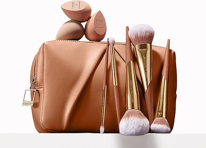 IPSY x PANTONE™ Limited Edition Mocha Mousse-Inspired Beauty Bundle - Makeup Brush Set, Sponges... | Amazon (US)