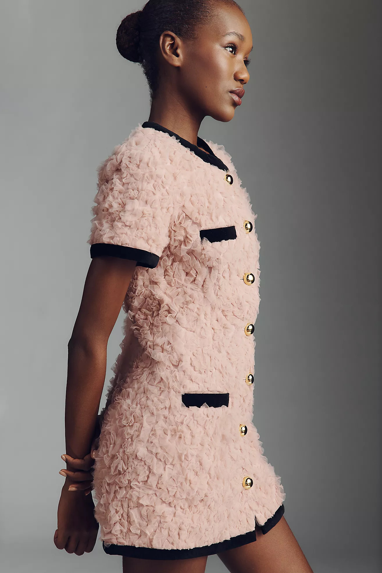 Maude Taylor Textured Mini Dress | Anthropologie (US)