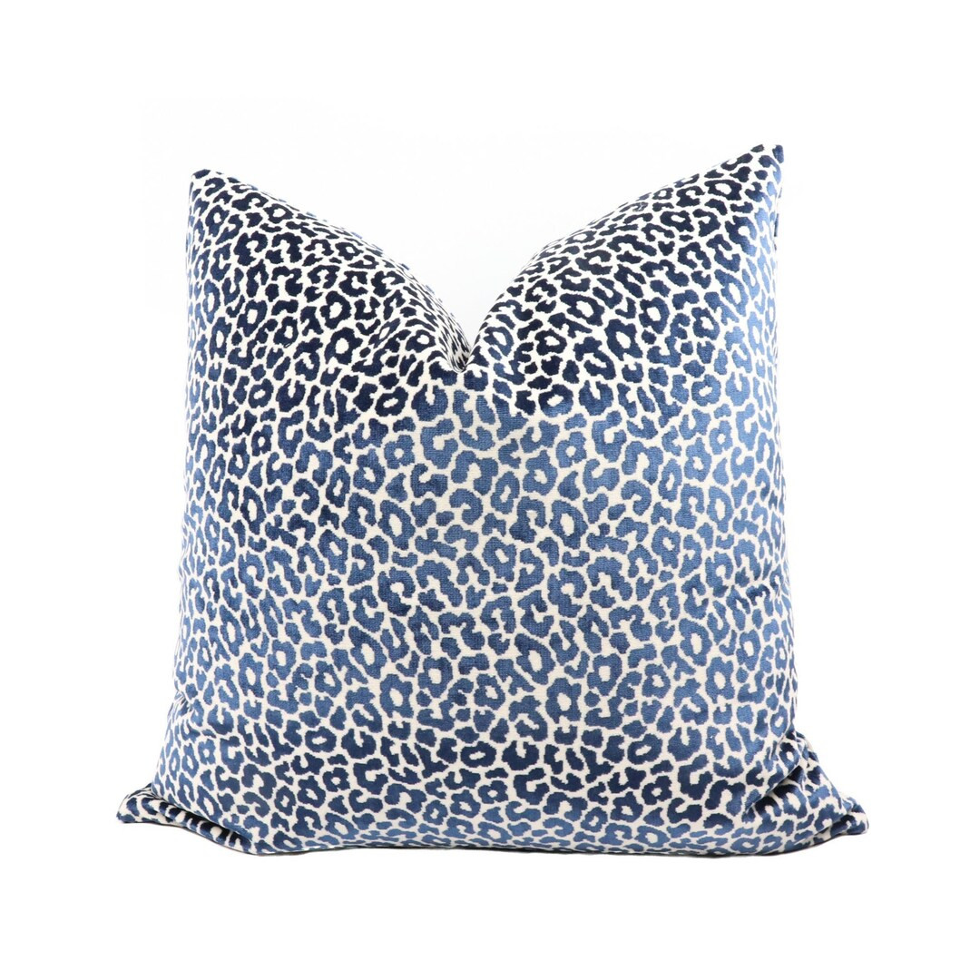 Schumacher Madeleine Velvet Pillow Cover in Midnight 68820 - ON BOTH SIDES // Designer Pillow // ... | Etsy (US)