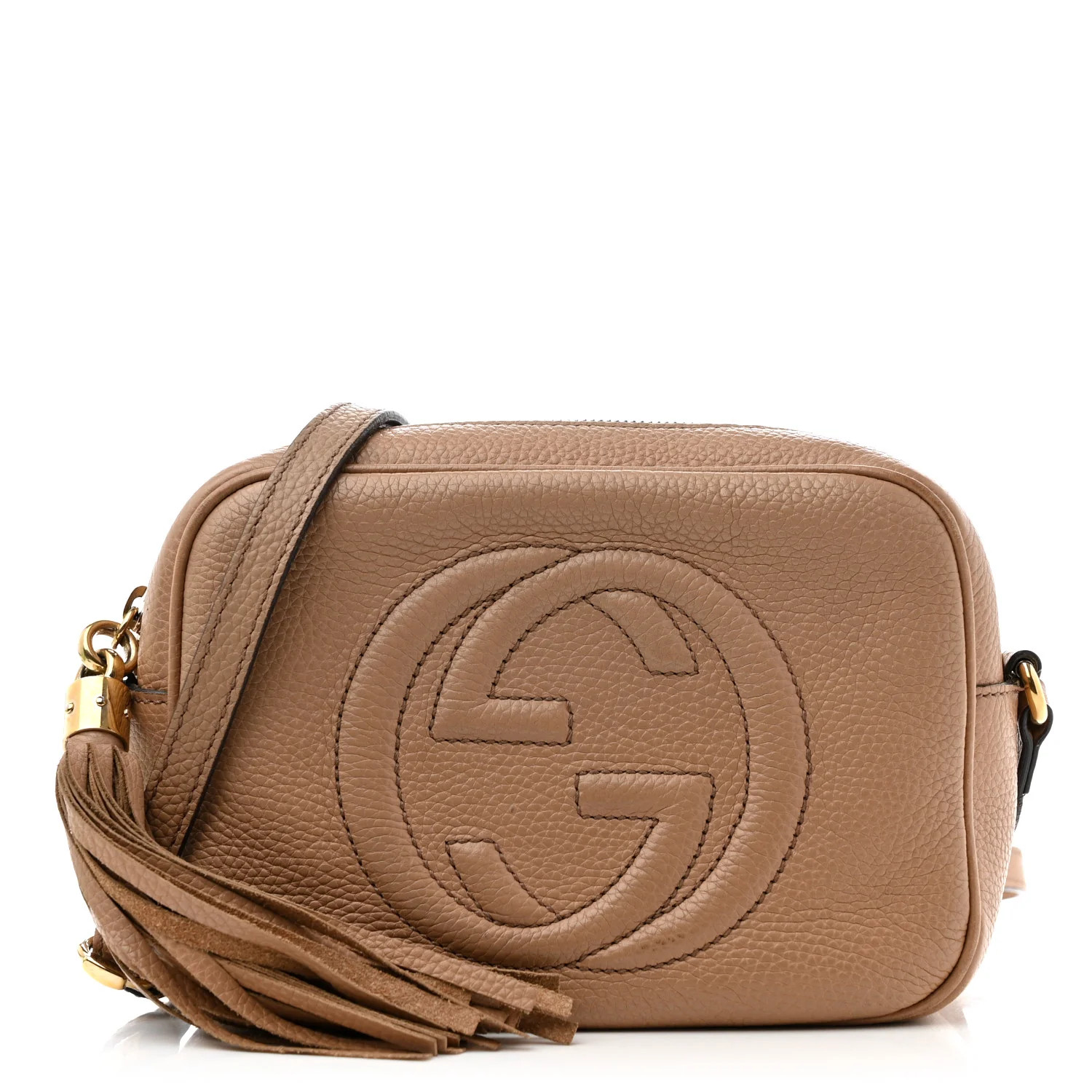 Pebbled Calfskin Small Soho Disco Bag Camelia | FASHIONPHILE (US)