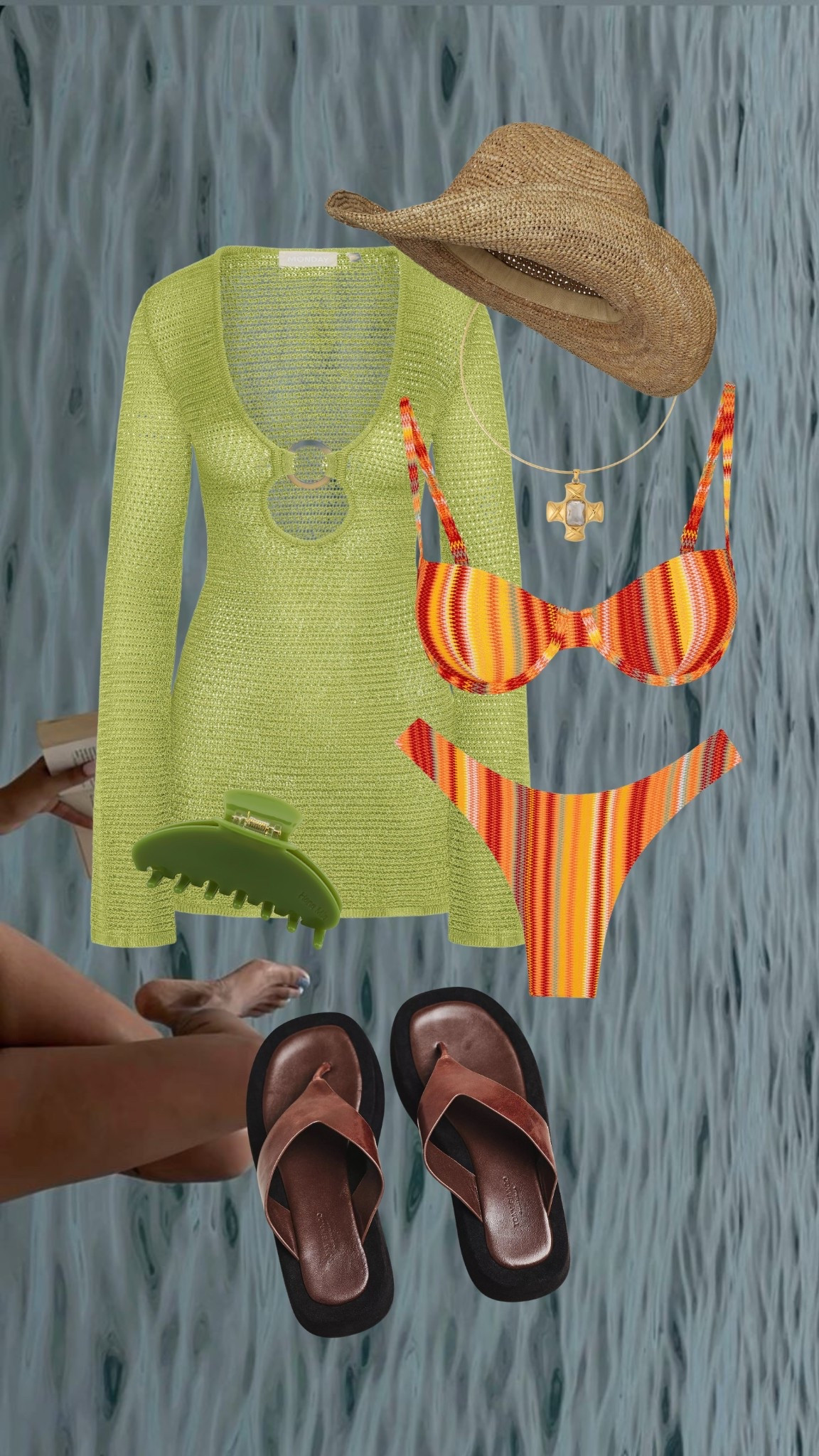 Colorful vacation style! Love this swimsuit I’m obsessed with the print I bought it for our babymoon it’s so good. Coverup stick with true size. Linked similar from Amazon! 

#babymoon #springbreak #vacationstyle #mondayswim #swimsuit 