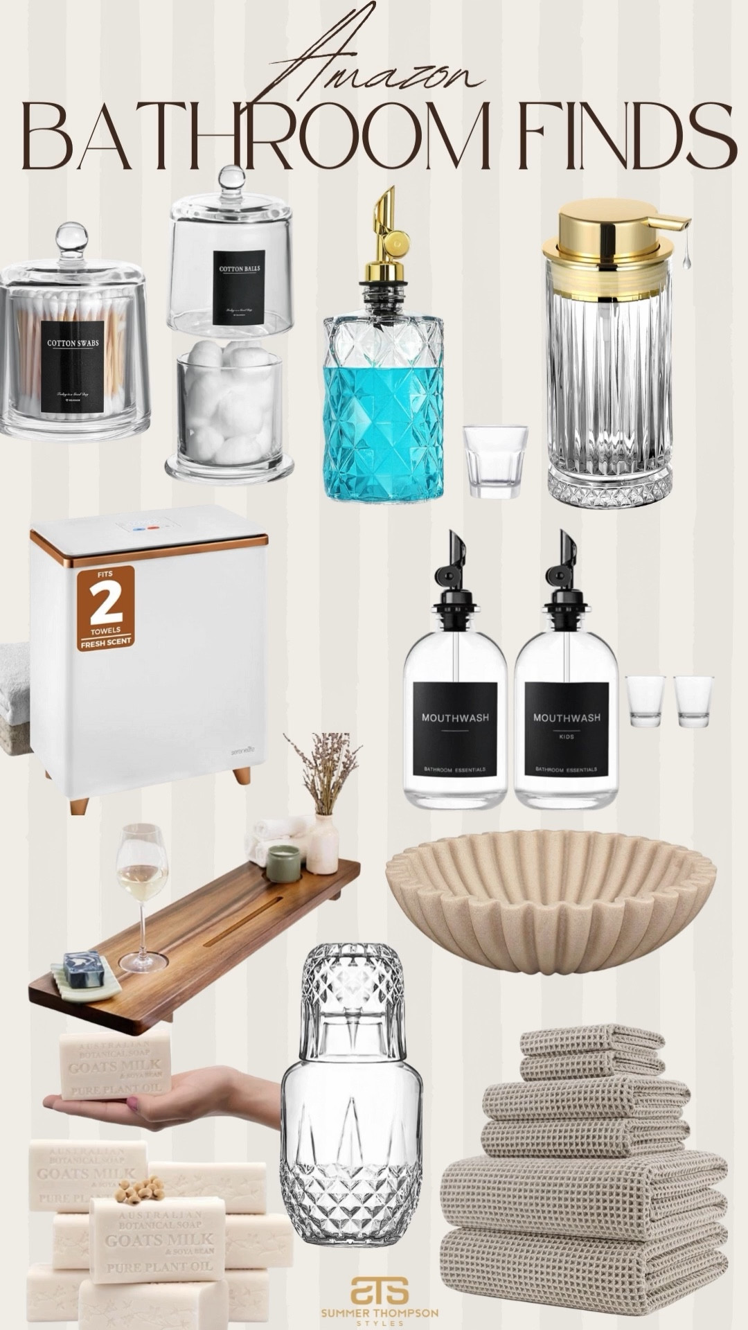 Bathroom organization finds from Amazon I am loving! 

Mouthwash bath tray trending best sellers viral bowl water towel warmers 

#LTKHome #LTKSeasonal #LTKFindsUnder100