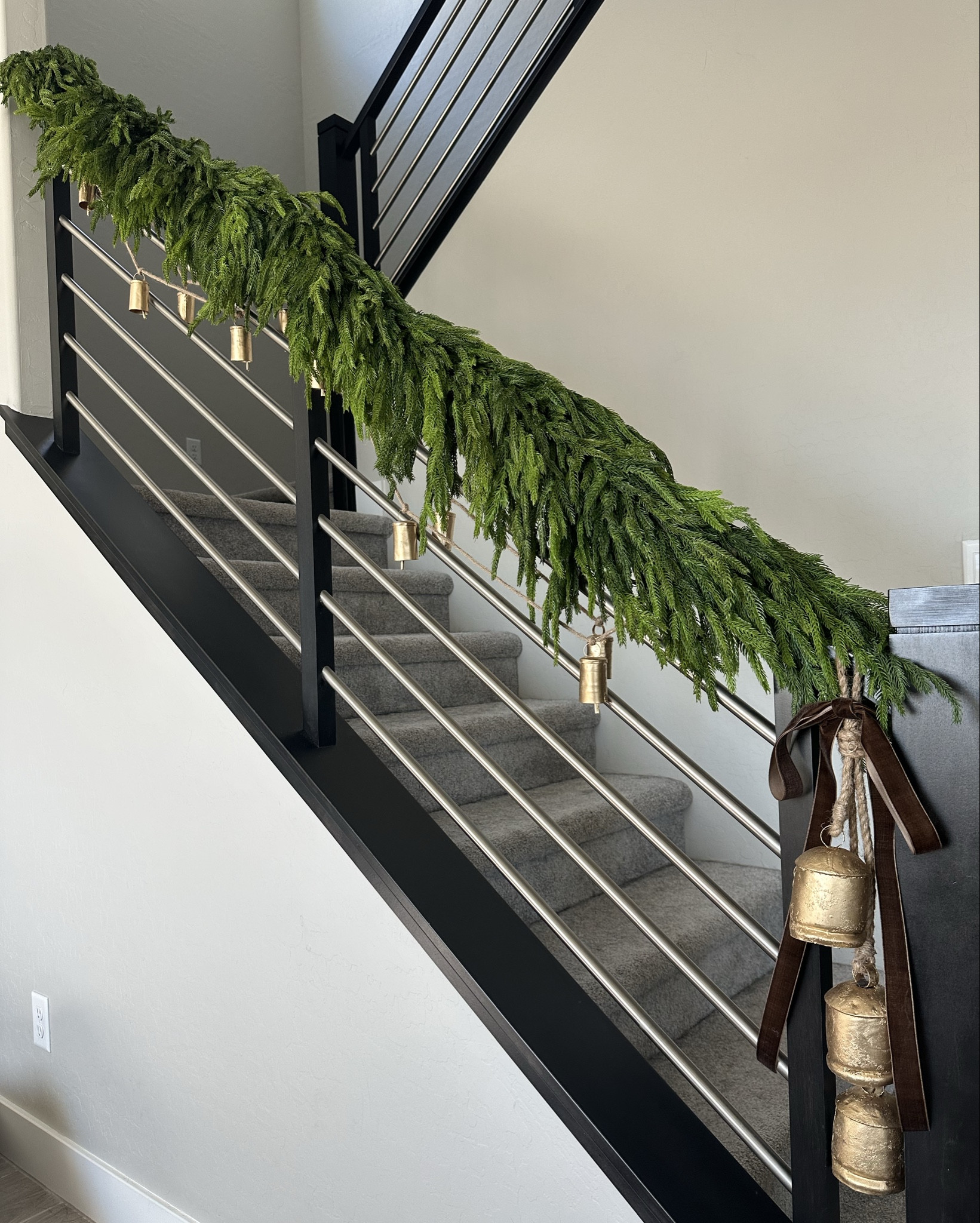 Aflorals new deluxe garland looking beautiful on our railing for Christmas this year 🎄😍

#LTKHome #LTKSeasonal #LTKHoliday
