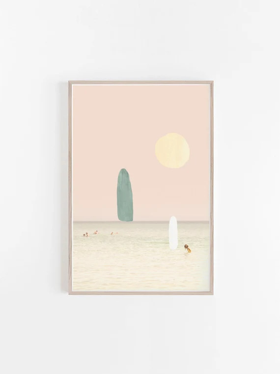 Beach Printmixed Media Printprintable Wall Artmixed Media | Etsy | Etsy (US)