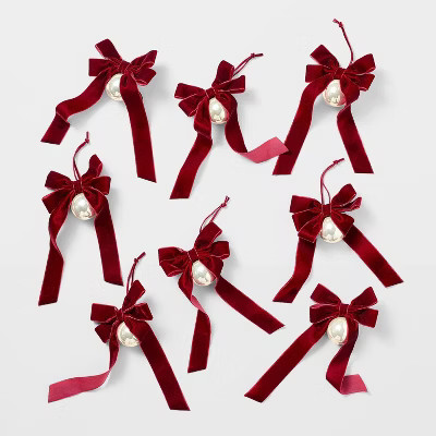 Set of 8 Bow & Bauble Tree Ornaments - Threshold™ designed with Studio McGee | Target