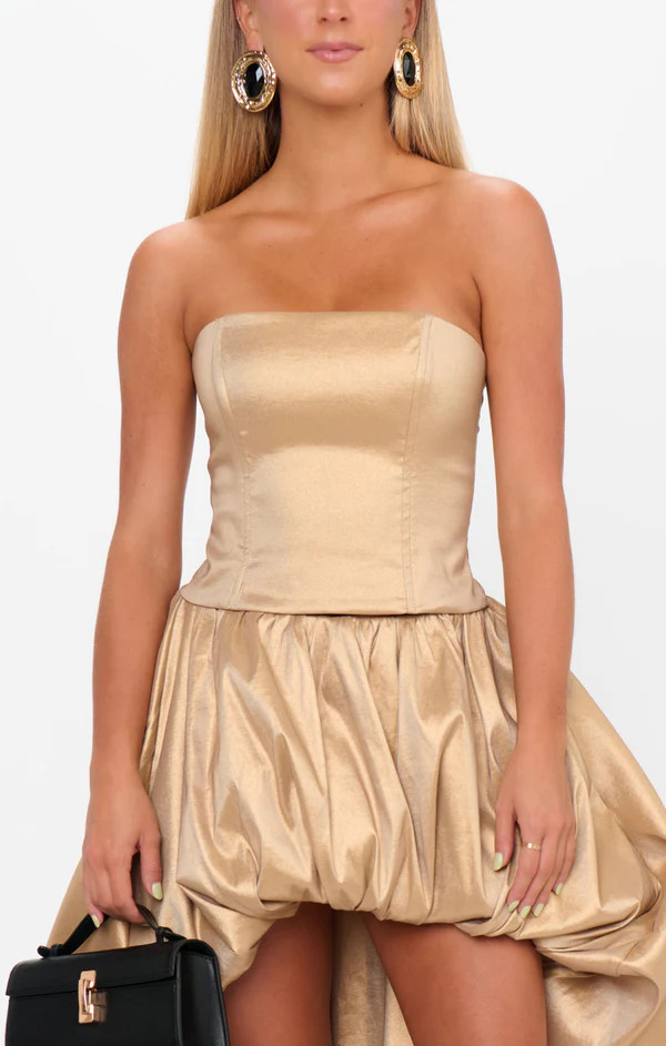 Tatum Top ~ Gold Metallic Taffeta | Show Me Your Mumu