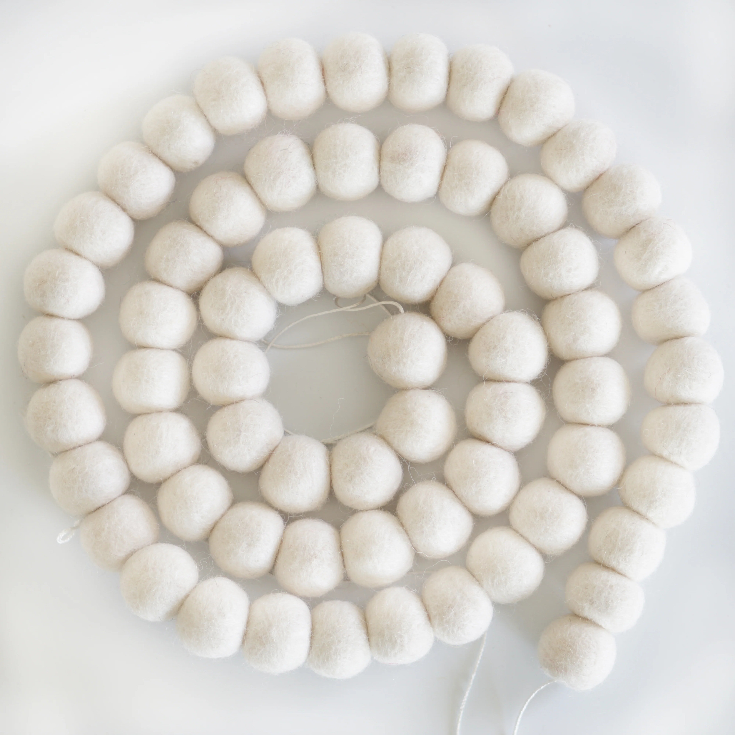 Large Ball Garland- Natural White | Walmart (US)