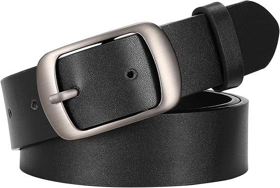 SUOSDEY Women Belts For Jeans Dresses Pants Ladies Leather Waist Belt with Elegant Buckle, Width ... | Amazon (US)