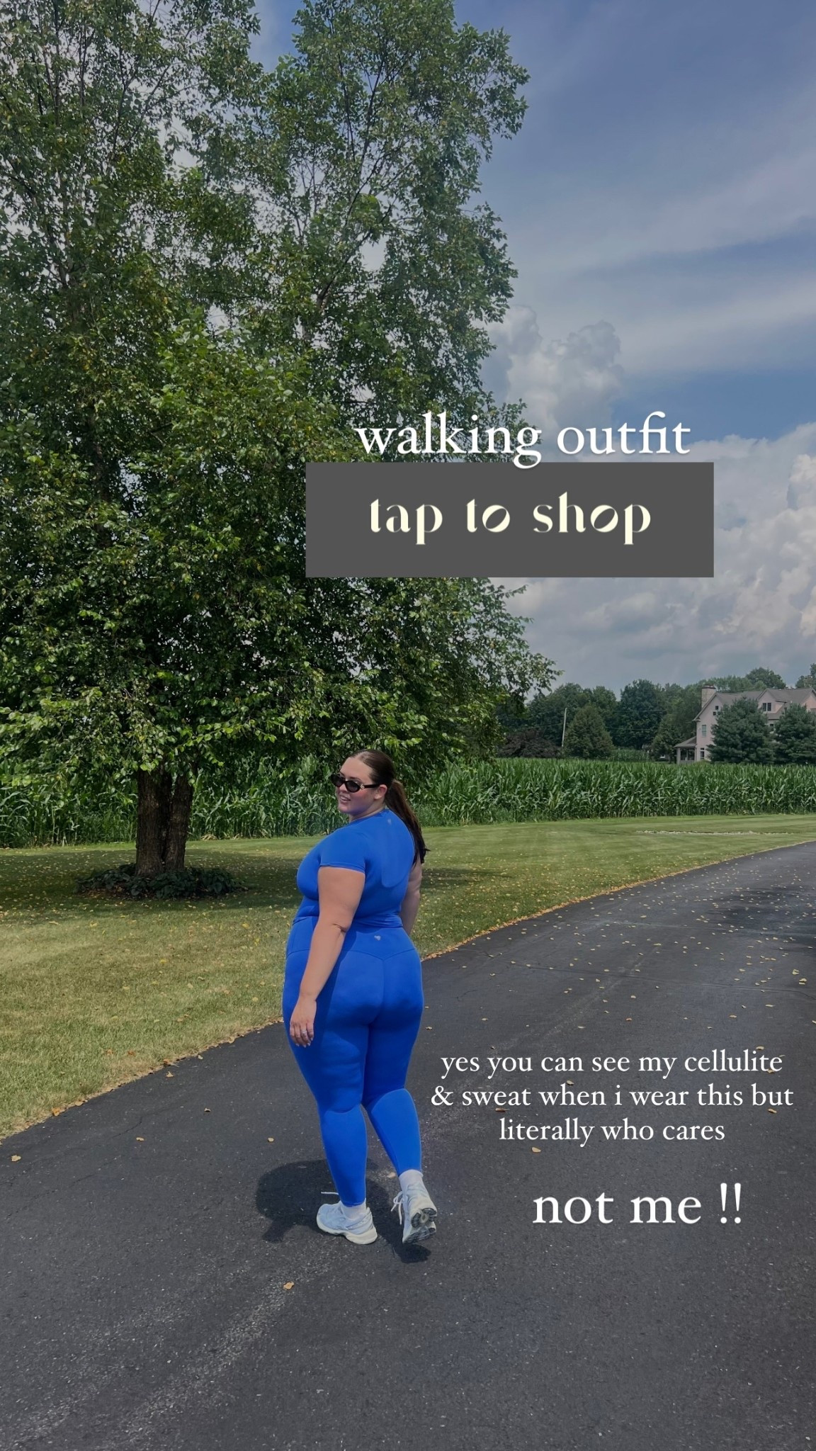 walking outfit  yes you can see my cellulite & sweat when i wear this but 
literally who cares not me !!

#LTKStyleTip #LTKPlusSize #LTKActive