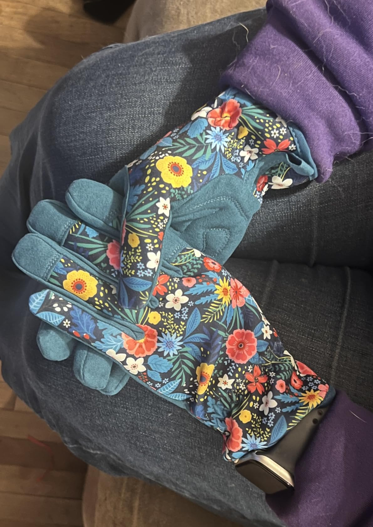 Trifabricy Gardening Gloves for Women, Breathable Leather Garden Gloves with Grip, Thorn-Proof Puncture-Resistant Work Gloves | Amazon (US)