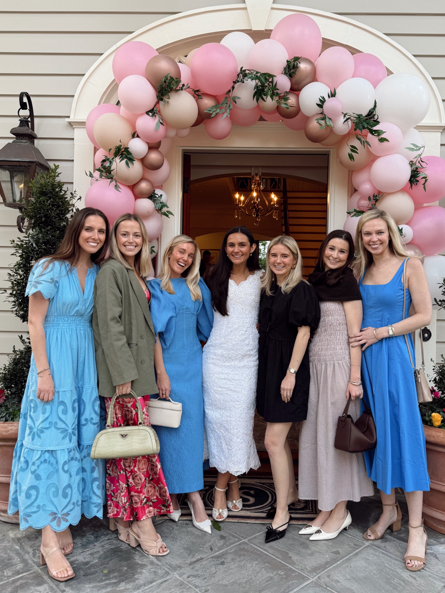bridal shower outfit 

each piece is under 100!! 

the shoes are old banana republic, pink suede knotted mule 

#LTKFindsUnder100 #LTKFindsUnder50 #LTKWedding