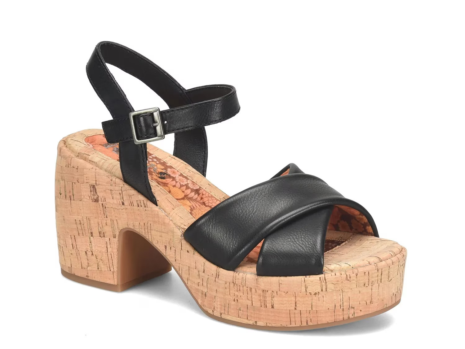 Korks Calda Platform Sandal | Women's | Black | Size 8 | Sandals | Ankle Strap | DSW