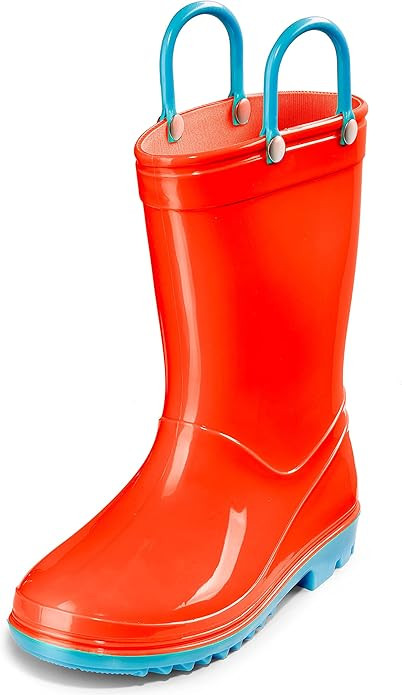 Puddle Play Solid Colors PVC Rainboots - Lightweight, Waterproof, Easy on Handles, Toddler and Li... | Amazon (US)