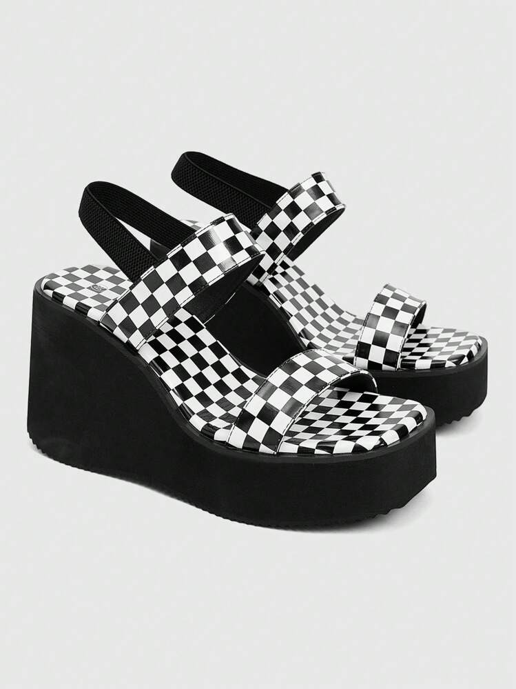Checkered heels | SHEIN
