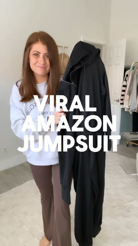 Viral Amazon Jumpsuit for the win!🙌🏼 love this and it’s such a great FP look for less! So comfy and great for travel! 

Follow me for more affordable fashion finds and more! 

Wearing my true size small and comes in several color options! 

#LTKSeasonal #LTKfindsunder50 #LTKstyletip