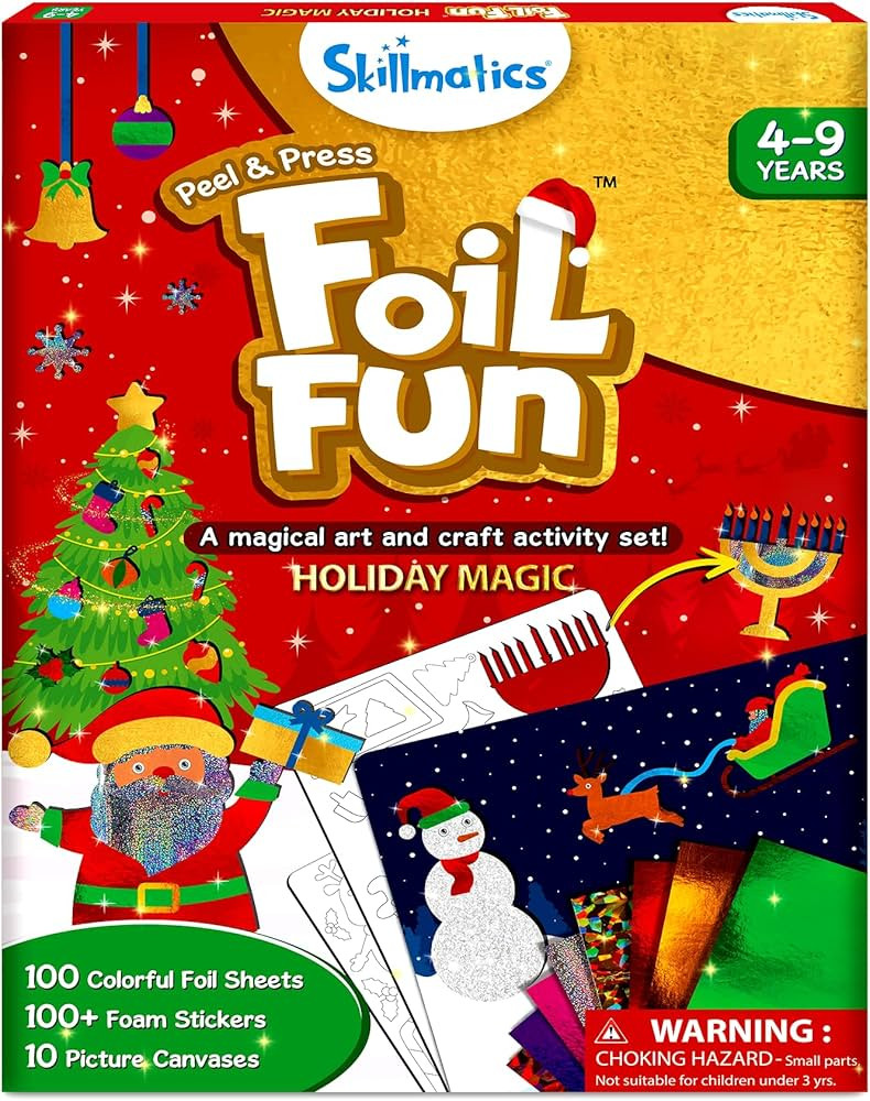 Skillmatics Foil Fun - Holiday Magic, No Mess Art for Kids, Christmas Craft Kits & Supplies, DIY ... | Amazon (US)