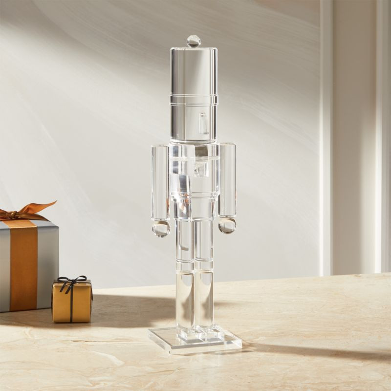 Clear Acrylic Large Nutcracker + Reviews | CB2 | CB2