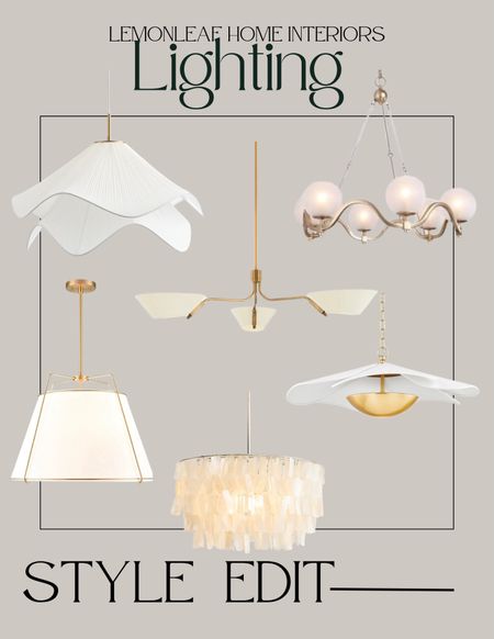 Add drama and style with unique lighting. Pottery Barn, West Elm, Crate and Barrel, McGee and Co


#LTKStyleTip #LTKHome #LTKSaleAlert
