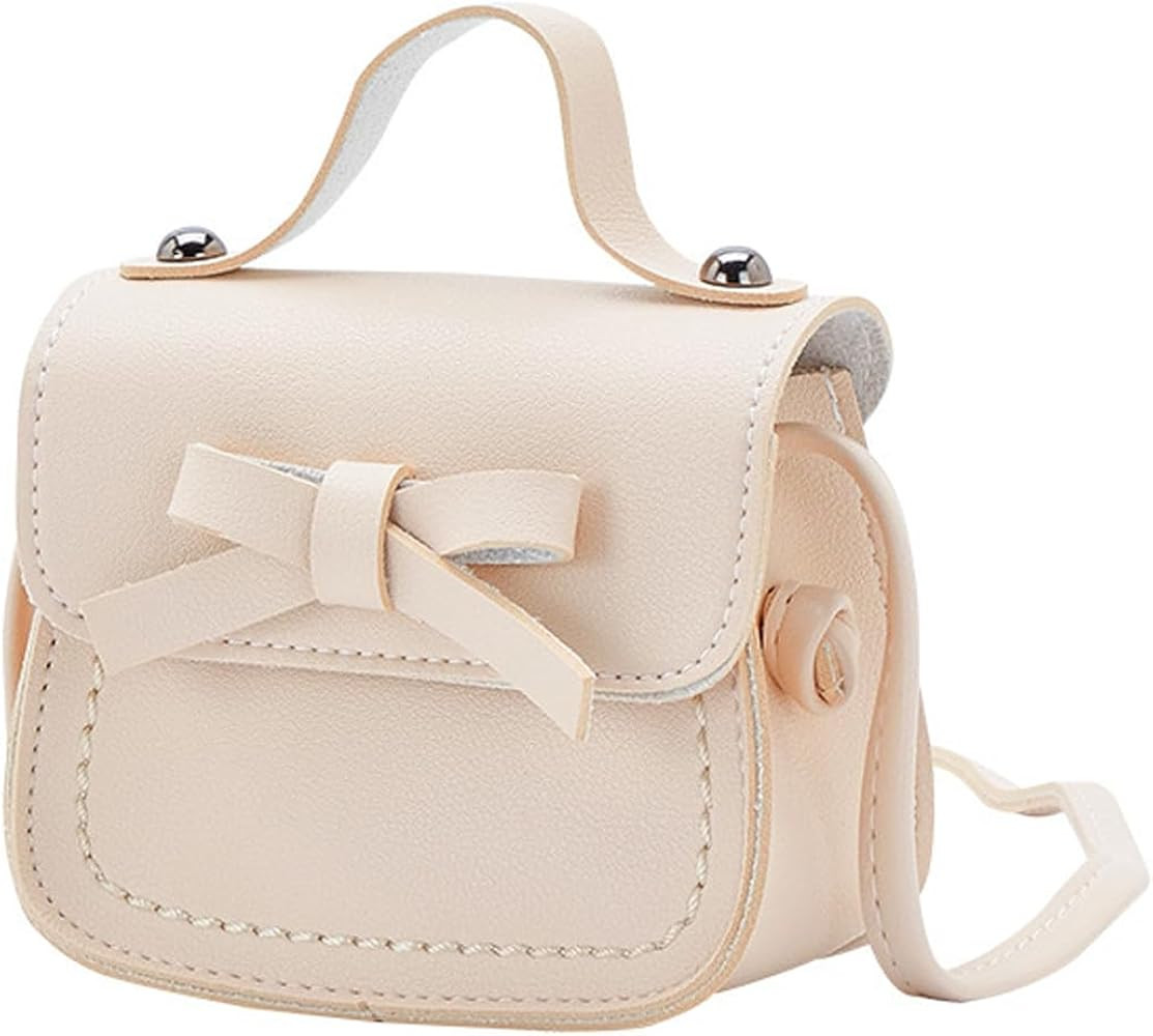 Little Girls Purse,Kids Toddler Crossbody Shoulder Bag Handbags Coin Purse (creamy-white) | Amazon (US)
