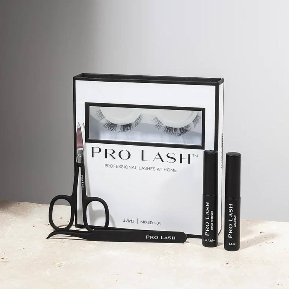 Pro Lash Starter Kit | DIY 10 Day Professional Lash Extension With 3 Sets of Lashes, Tweezers, Pr... | Amazon (US)