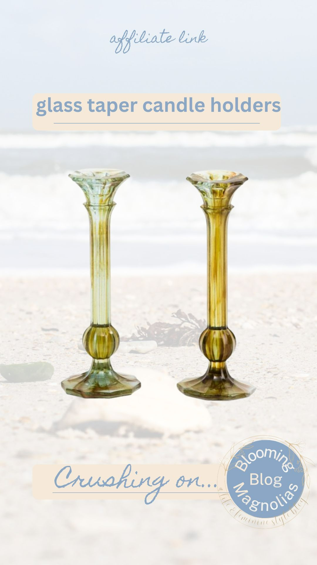 These glass taper candle holders!  

 