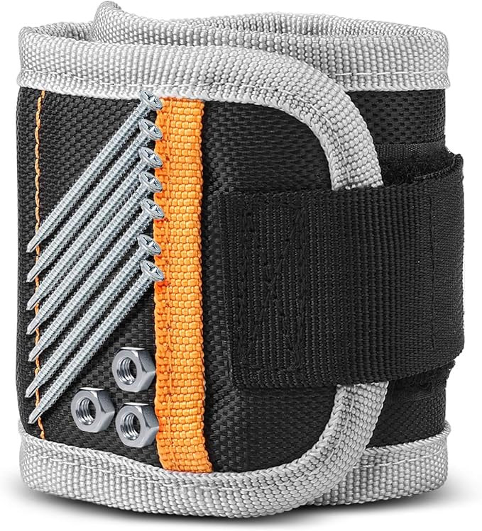 Flexzion Magnetic Wrist Band Tool Holder Magnetic Wristband for Holding Screws, Nails, Drill Bits... | Amazon (US)