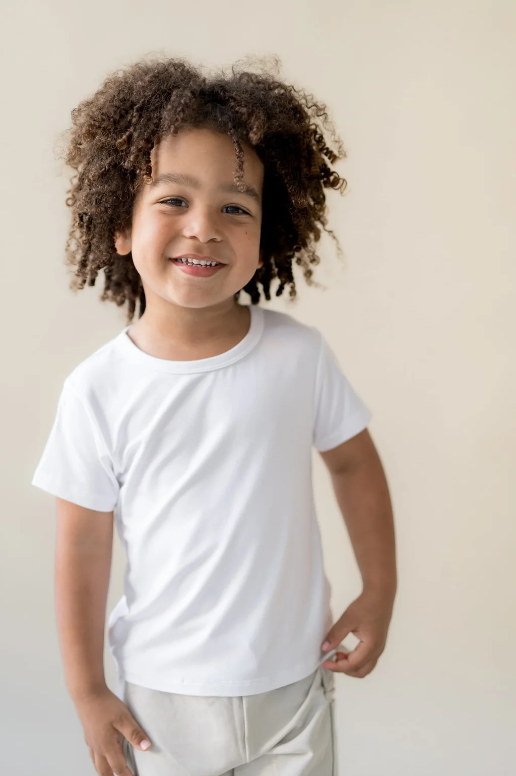 Toddler Basic Tee in Snow | Kyte Baby
